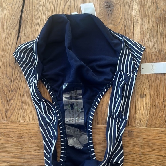 Gap NWT Stripe Ruched Bikini Bottom - Picture 4 of 4